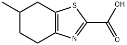 6-甲基-4,5,6,7-四氢苯并[D]噻唑-2-羧酸 结构式