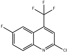 2-Chloro-6-fluoro-4-(trifluoromethyl)quinoline 结构式