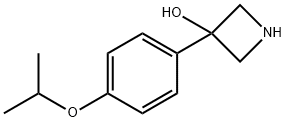 3-(4-异丙氧基苯基)氮杂环丁烷-3-醇 结构式