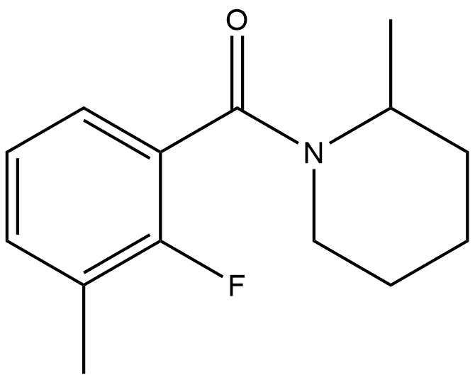 (2-Fluoro-3-methylphenyl)(2-methyl-1-piperidinyl)methanone 结构式