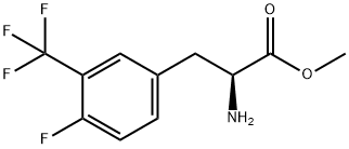 Phenylalanine, 4-fluoro-3-(trifluoromethyl)-, methyl ester 结构式