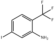 5-碘-2-(三氟甲基)苯胺 结构式