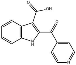 1H-Indole-3-carboxylic acid, 2-(4-pyridinylcarbonyl)- 结构式