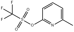 Methanesulfonic acid, 1,1,1-trifluoro-, 6-methyl-2-pyridinyl ester 结构式