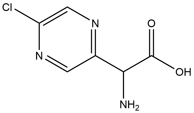 2-Pyrazineacetic acid, α-amino-5-chloro- 结构式