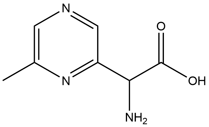 2-Pyrazineacetic acid, α-amino-6-methyl- 结构式