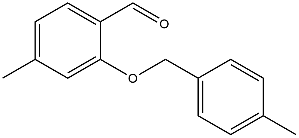 4-Methyl-2-[(4-methylphenyl)methoxy]benzaldehyde 结构式