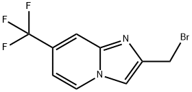 2-(Bromomethyl)-7-(trifluoromethyl)imidazo[1,2-a]pyridine 结构式