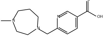 6-((4-METHYL-1,4-DIAZEPAN-1-YL)METHYL)NICOTINIC ACID 结构式