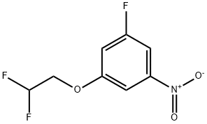 3-Fluoro-5-(2,2-difluoroethoxy)nitrobenzene 结构式