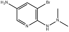 3-氨基-5-溴-6-(2,2-二甲基肼基)哌啶 结构式