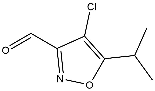 4-氯-5-异丙基异噁唑-3-甲醛 结构式