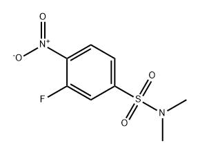 Benzenesulfonamide, 3-fluoro-N,N-dimethyl-4-nitro- 结构式