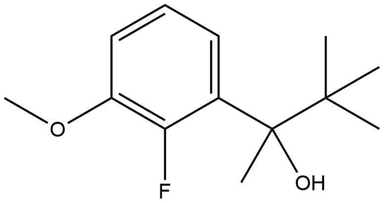 α-(1,1-Dimethylethyl)-2-fluoro-3-methoxy-α-methylbenzenemethanol 结构式