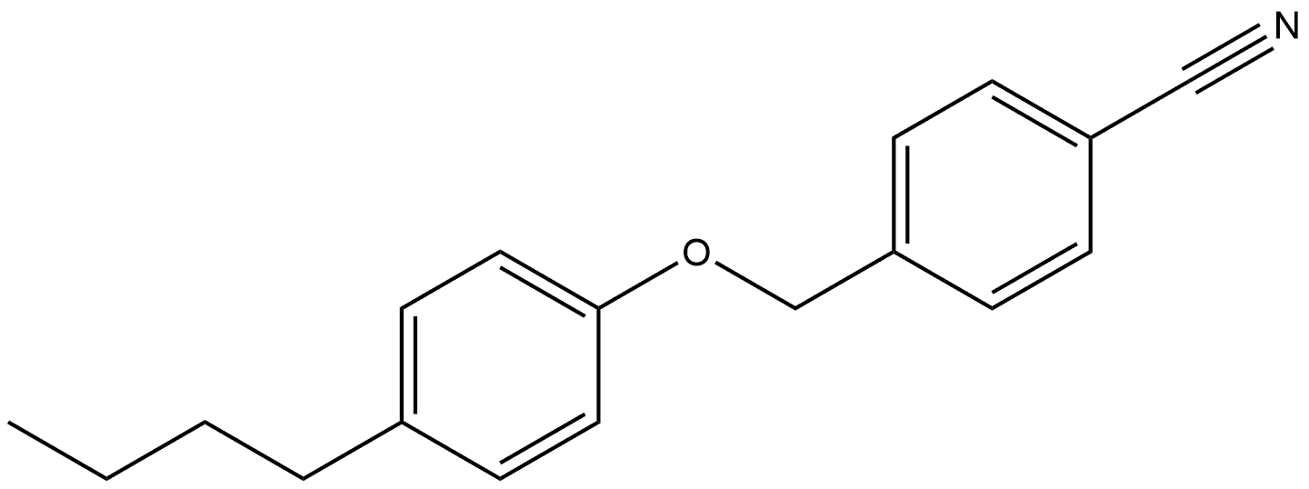 4-[(4-Butylphenoxy)methyl]benzonitrile 结构式