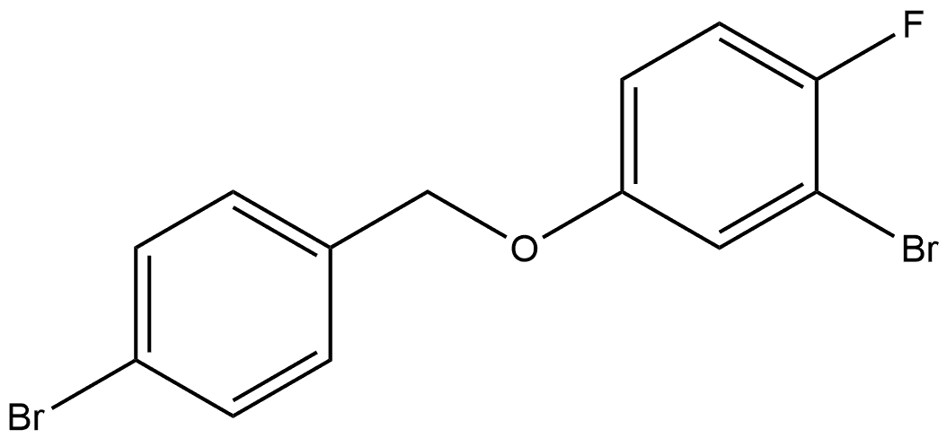 2-Bromo-4-[(4-bromophenyl)methoxy]-1-fluorobenzene 结构式