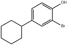 Phenol, 2-bromo-4-cyclohexyl- 结构式