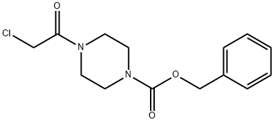 1-Piperazinecarboxylic acid, 4-(2-chloroacetyl)-, phenylmethyl ester 结构式