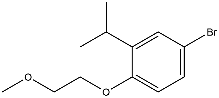 4-Bromo-1-(2-methoxyethoxy)-2-(1-methylethyl)benzene 结构式