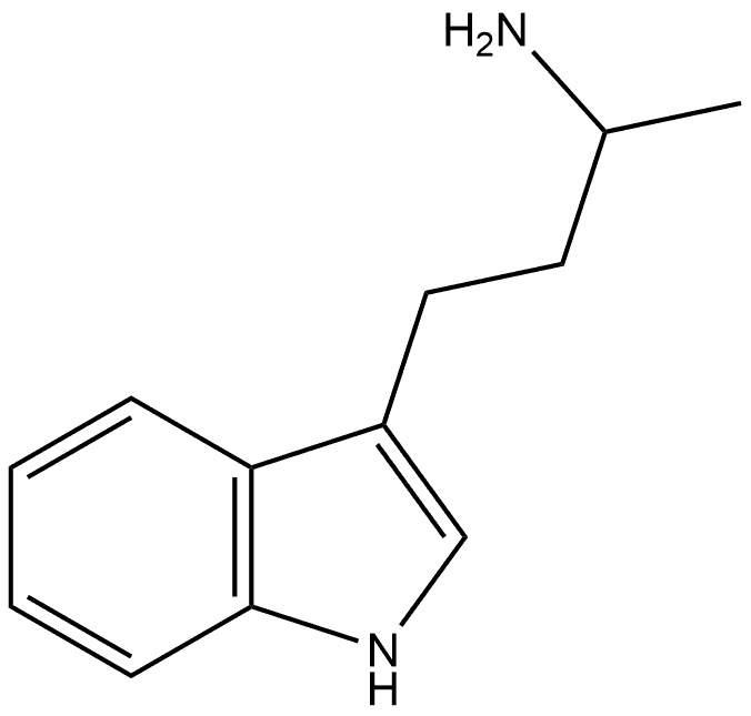 1H-Indole-3-propanamine, α-methyl- 结构式