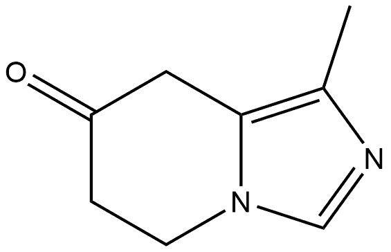 5,6-Dihydro-1-methylimidazo[1,5-a]pyridin-7(8H)-one 结构式