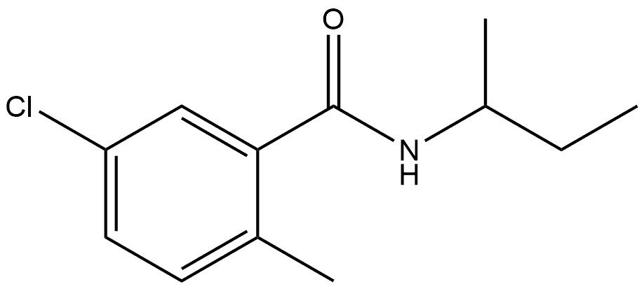 5-Chloro-2-methyl-N-(1-methylpropyl)benzamide 结构式