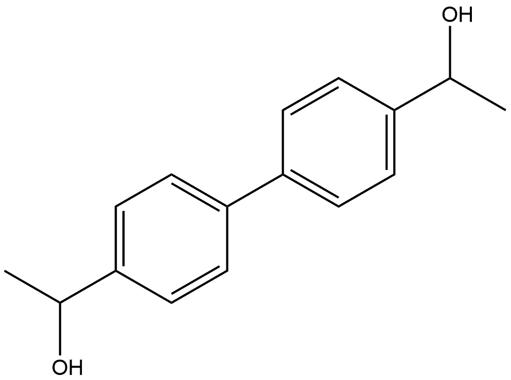 [1,1'-Biphenyl]-4,4'-dimethanol, α4,α4'-dimethyl- 结构式