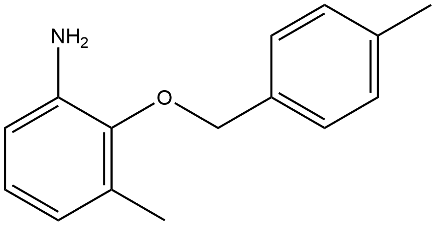 3-Methyl-2-[(4-methylphenyl)methoxy]benzenamine 结构式