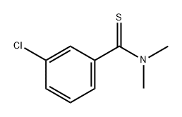 3-氯- N,N-二甲基-苯硫酰胺 结构式