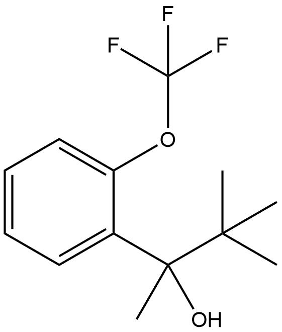 α-(1,1-Dimethylethyl)-α-methyl-2-(trifluoromethoxy)benzenemethanol 结构式