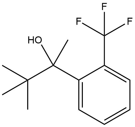 α-(1,1-Dimethylethyl)-α-methyl-2-(trifluoromethyl)benzenemethanol 结构式