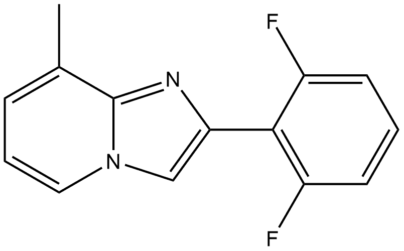 2-(2,6-二氟苯基)-8-甲基咪唑并[1,2-A]吡啶 结构式