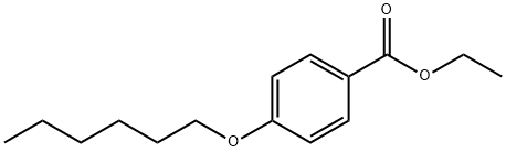 4-己氧基苯甲酸乙酯 结构式