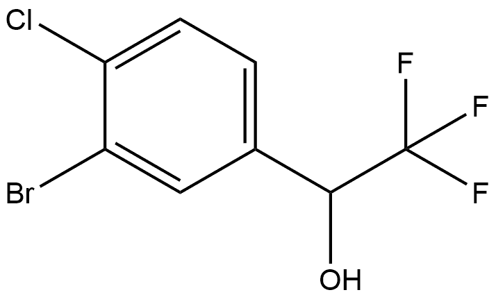 3-Bromo-4-chloro-α-(trifluoromethyl)benzenemethanol 结构式