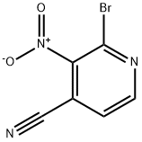 4-Pyridinecarbonitrile, 2-bromo-3-nitro- 结构式