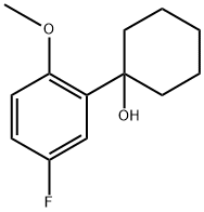 1-(5-氟-2-甲氧基苯基)环己醇 结构式