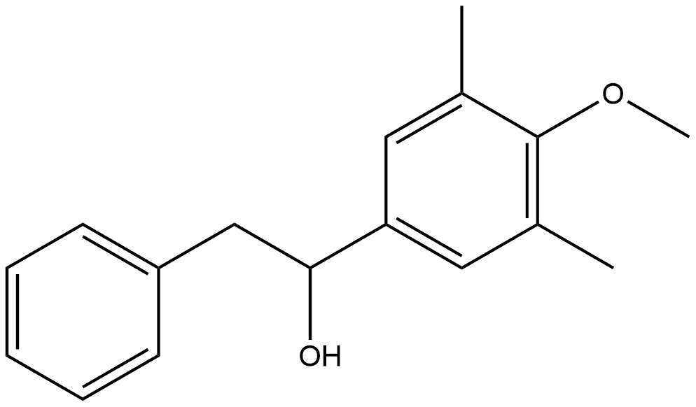 α-(4-Methoxy-3,5-dimethylphenyl)benzeneethanol 结构式