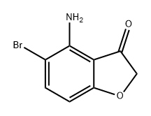 3(2H)-Benzofuranone, 4-amino-5-bromo- 结构式