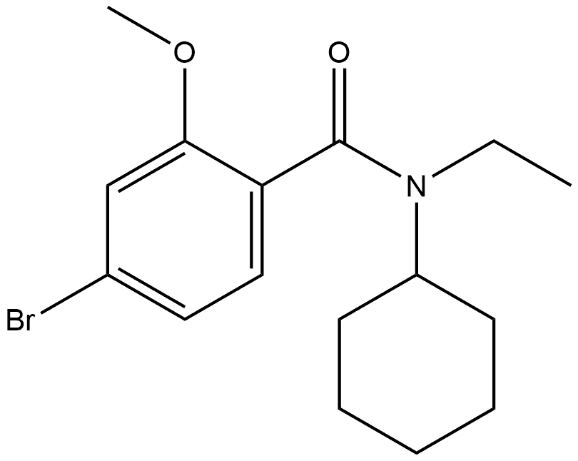 4-Bromo-N-cyclohexyl-N-ethyl-2-methoxybenzamide 结构式
