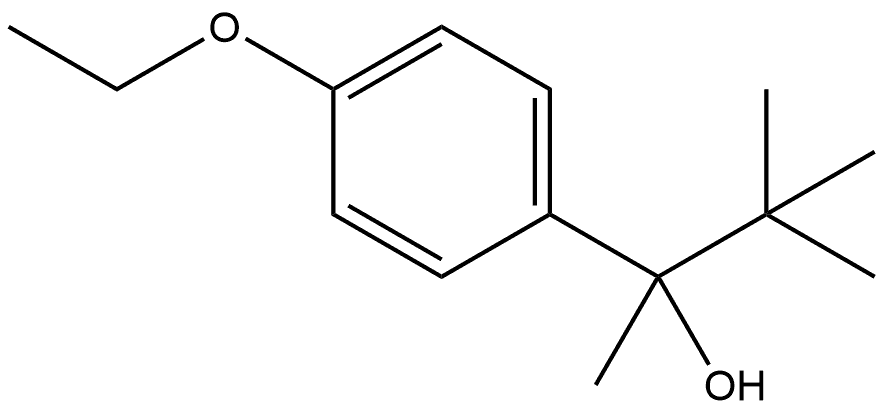 α-(1,1-Dimethylethyl)-4-ethoxy-α-methylbenzenemethanol 结构式