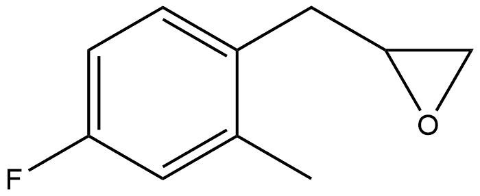 2-[(4-Fluoro-2-methylphenyl)methyl]oxirane 结构式