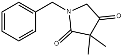 2,4-Pyrrolidinedione, 3,3-dimethyl-1-(phenylmethyl)- 结构式