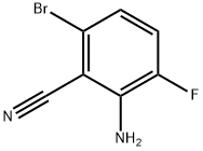 2-氨基-6-溴-3-氟苯甲腈 结构式