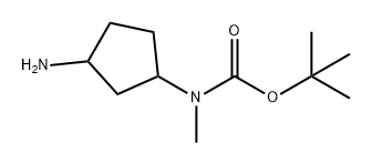 TERT-BUTYL N-(3-AMINOCYCLOPENTYL)-N-METHYLCARBAMATE 结构式