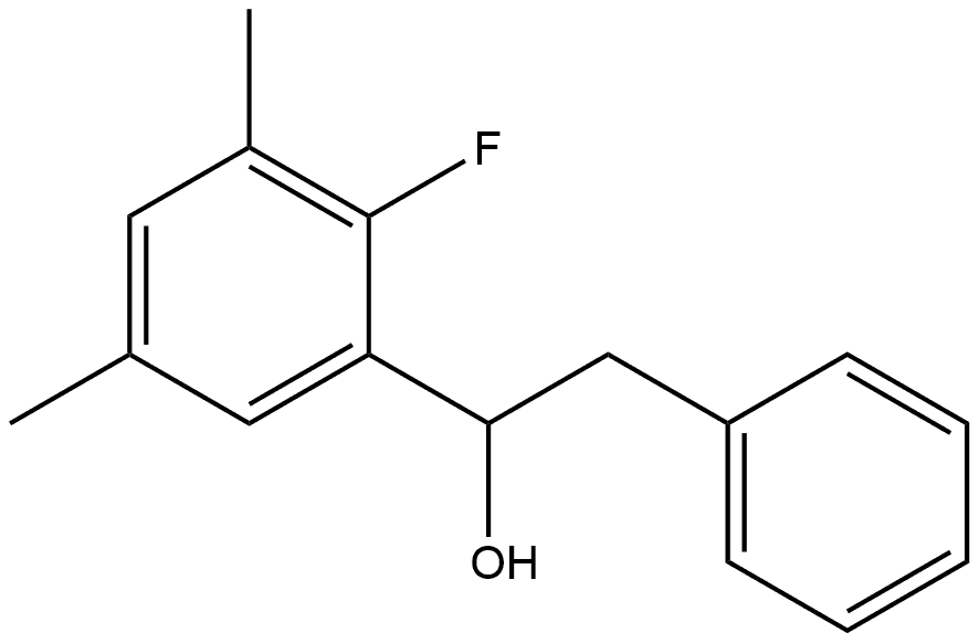 α-(2-Fluoro-3,5-dimethylphenyl)benzeneethanol 结构式