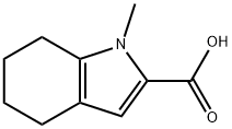 4,5,6,7-Tetrahydro-1-methyl-1H-indole-2-carboxylic acid 结构式