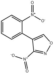 3-硝基-4-邻硝基苯基异恶唑 结构式