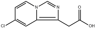 2-(7-氯咪唑并[1,5-A]吡啶-1-基)乙酸 结构式