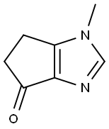 1-甲基-5,6-二氢环戊并[D]咪唑-4(1H)-酮 结构式