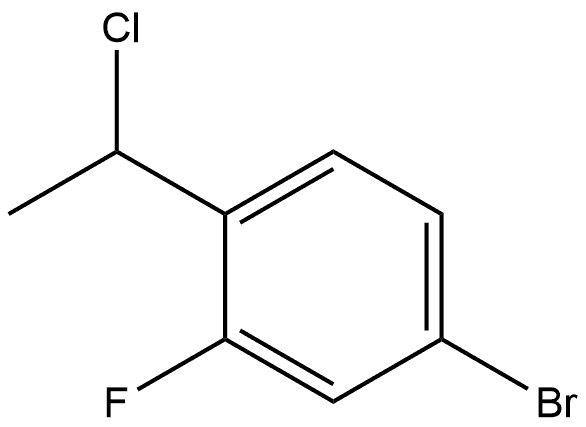 4-Bromo-1-(1-chloroethyl)-2-fluorobenzene 结构式